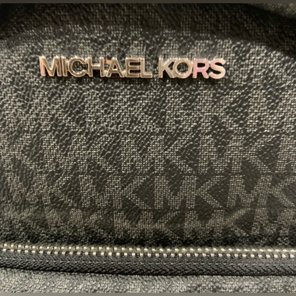 Michael Kors Black Mini Monogram Backpack- Euc - image 5